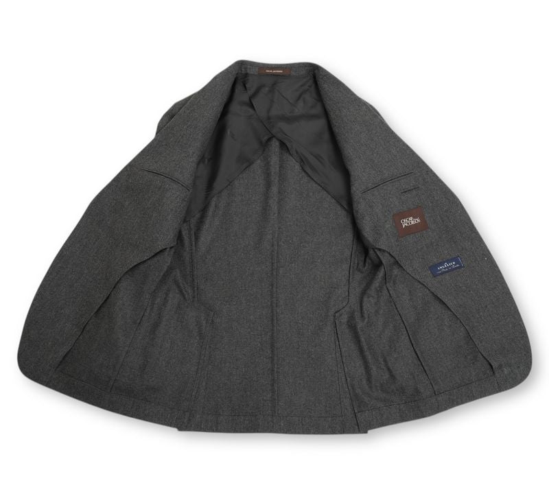 Dark Grey Flannel Sports Jacket