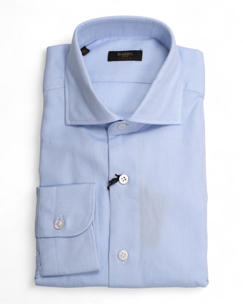 Light Blue Dobby Shirt