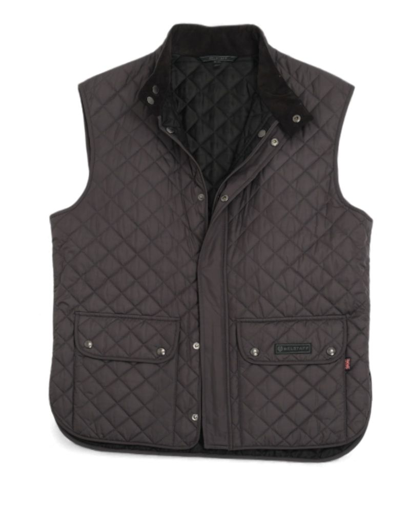 Dark Grey Quilted Gilet