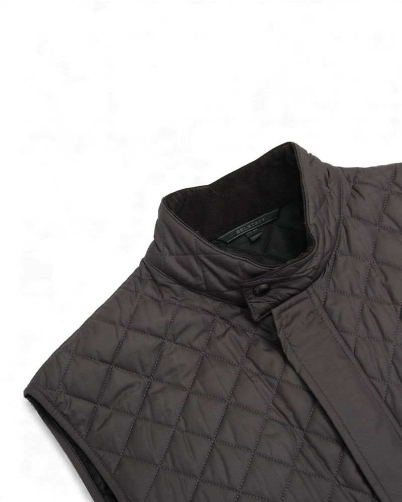 Dark Grey Quilted Gilet