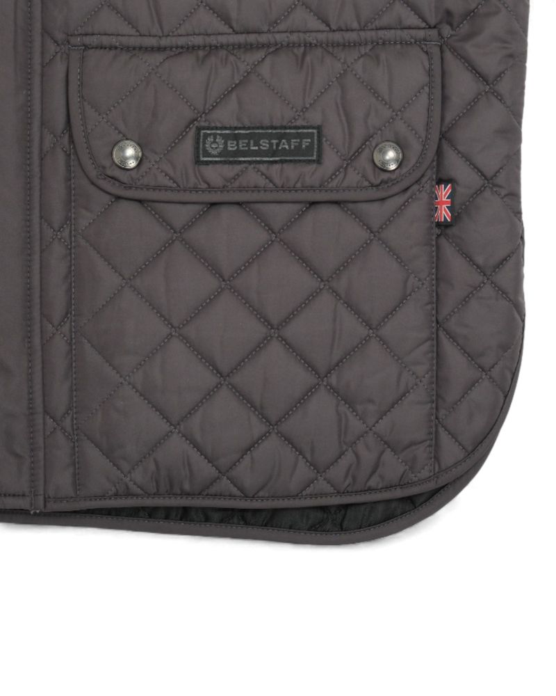 Dark Grey Quilted Gilet