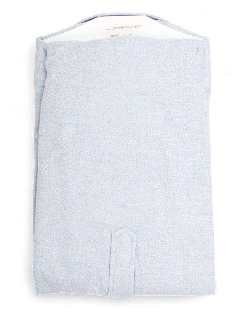 Sky Blue Popover Flannel Shirt