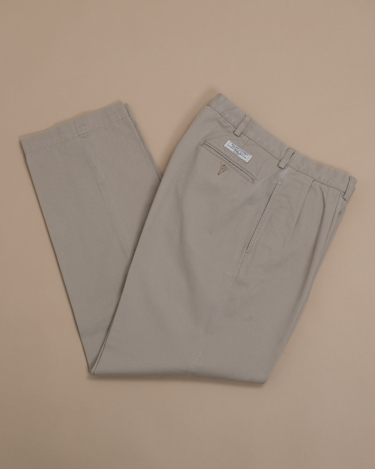 Beige Cotton Twill "Andrew Pant"
