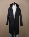 Black Bonded Cotton Rain Coat by Mackintosh