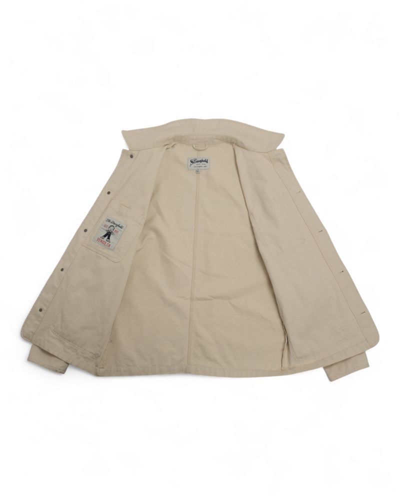 Light Beige Workwear Chore Jacket
