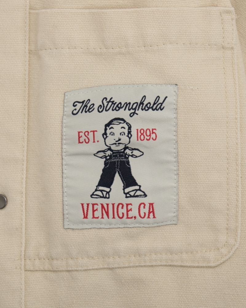 Light Beige Workwear Chore Jacket