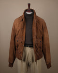 Brown Goat Suede Flight Jacket