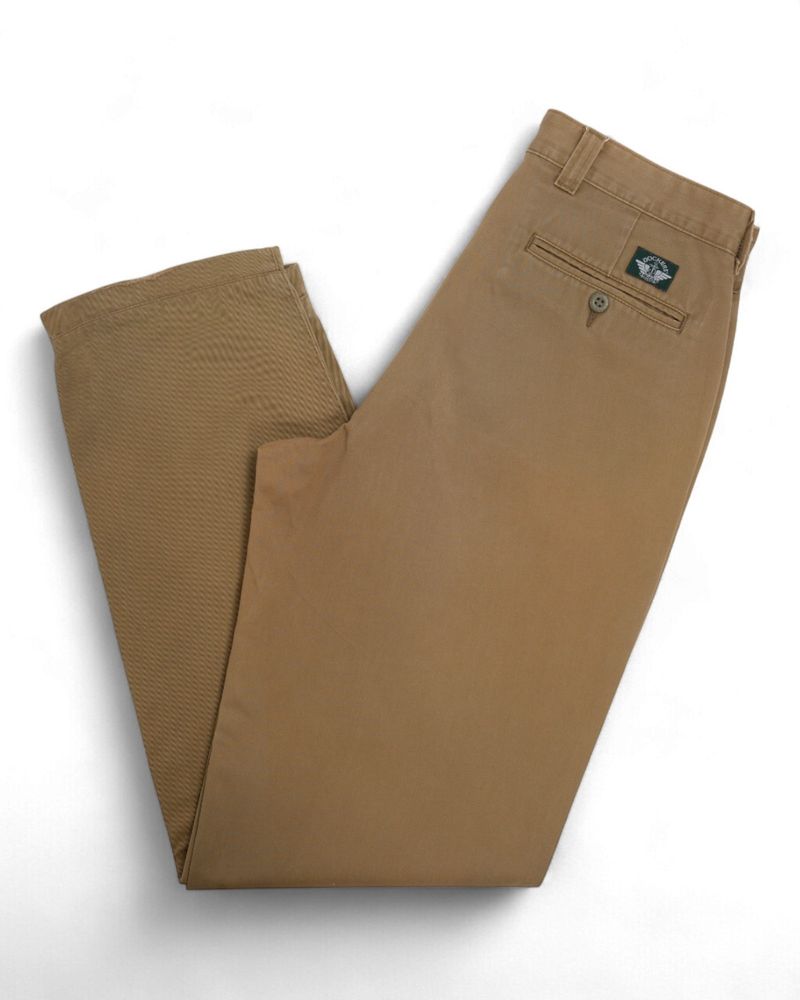 Faded Army Green High-Rise Cotton Trousers