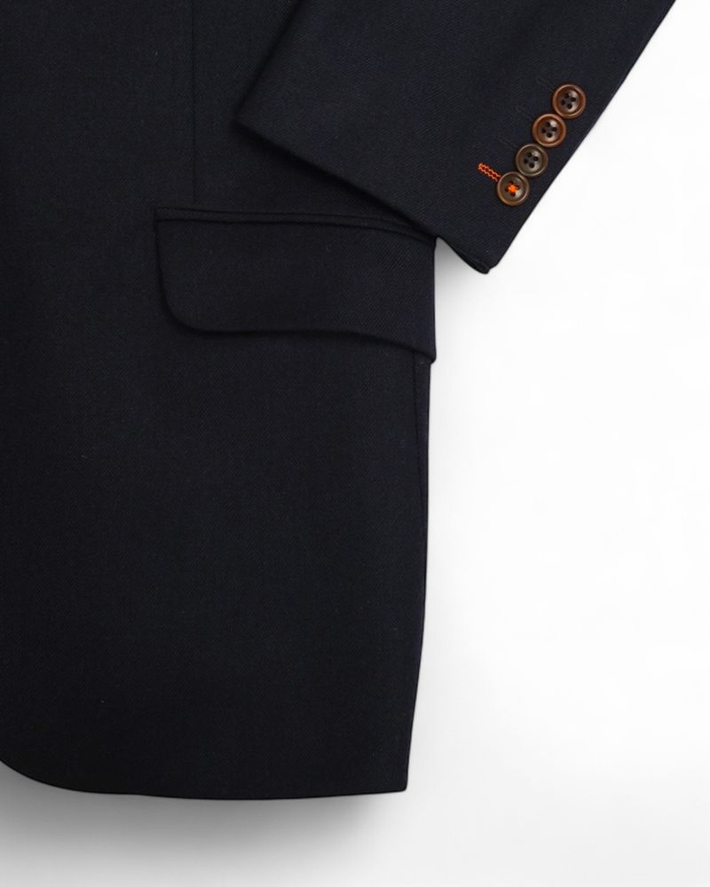 Navy Worsted Twill Sports Jacket
