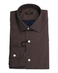 Navy Square Print Poplin Shirt