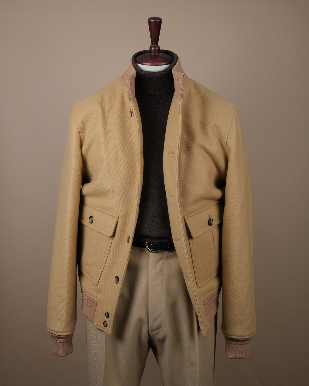Camel Virgin Wool Valstarino