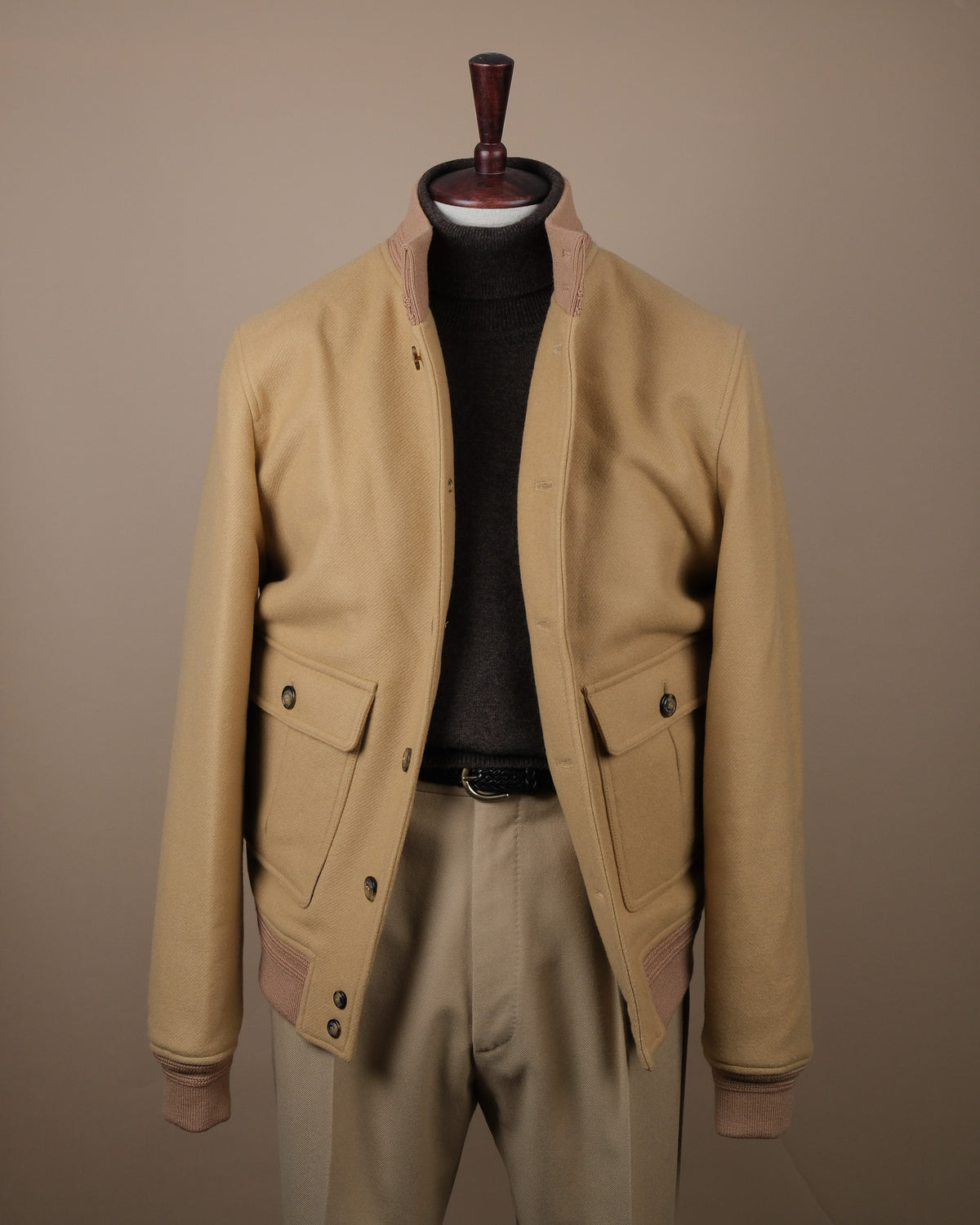 Camel Virgin Wool Valstarino