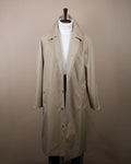 Beige Cotton Gabardine Raglan Raincoat