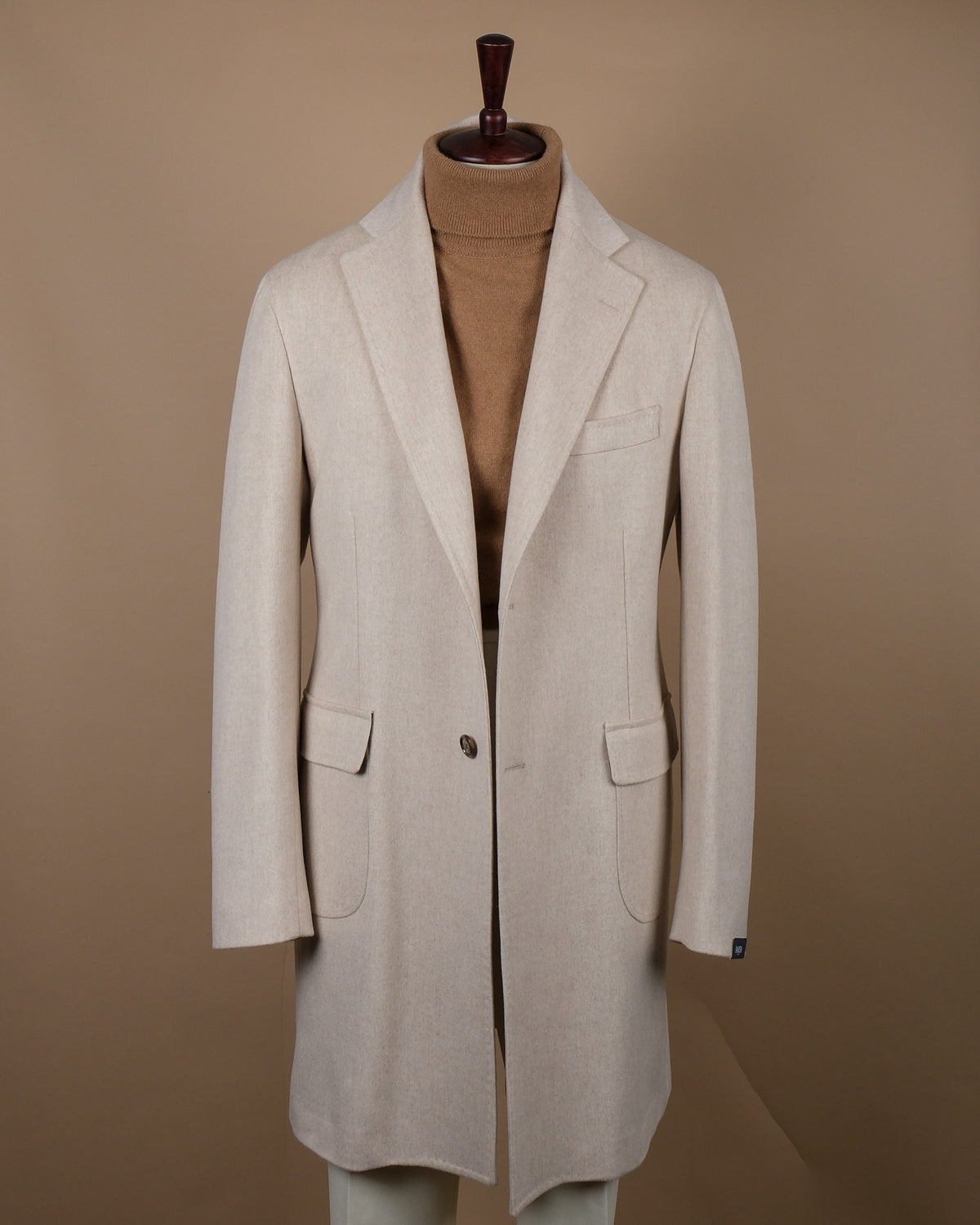 Cream Loro Piana Virgin Wool Overcoat