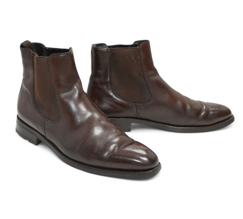 Dark Brown Lamb's Wool Lined Chelsea Boot
