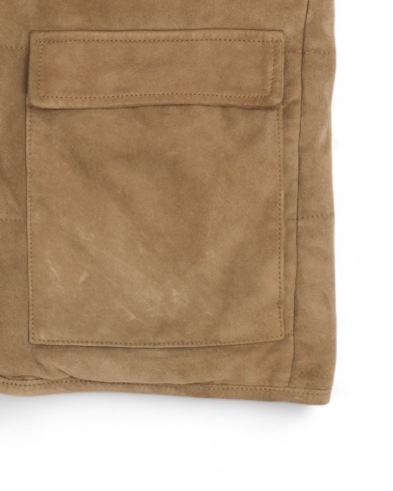 Dark Beige Suede Gilet