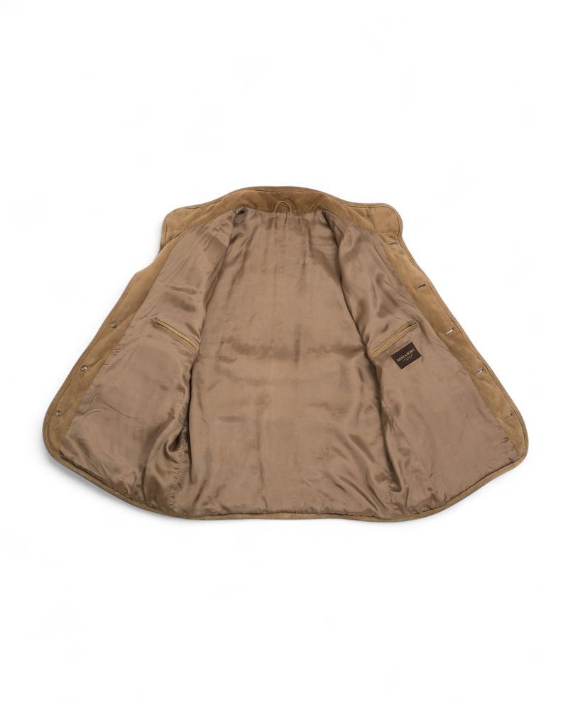 Dark Beige Suede Gilet