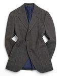 Grey Prince of Wales Wool Blazer