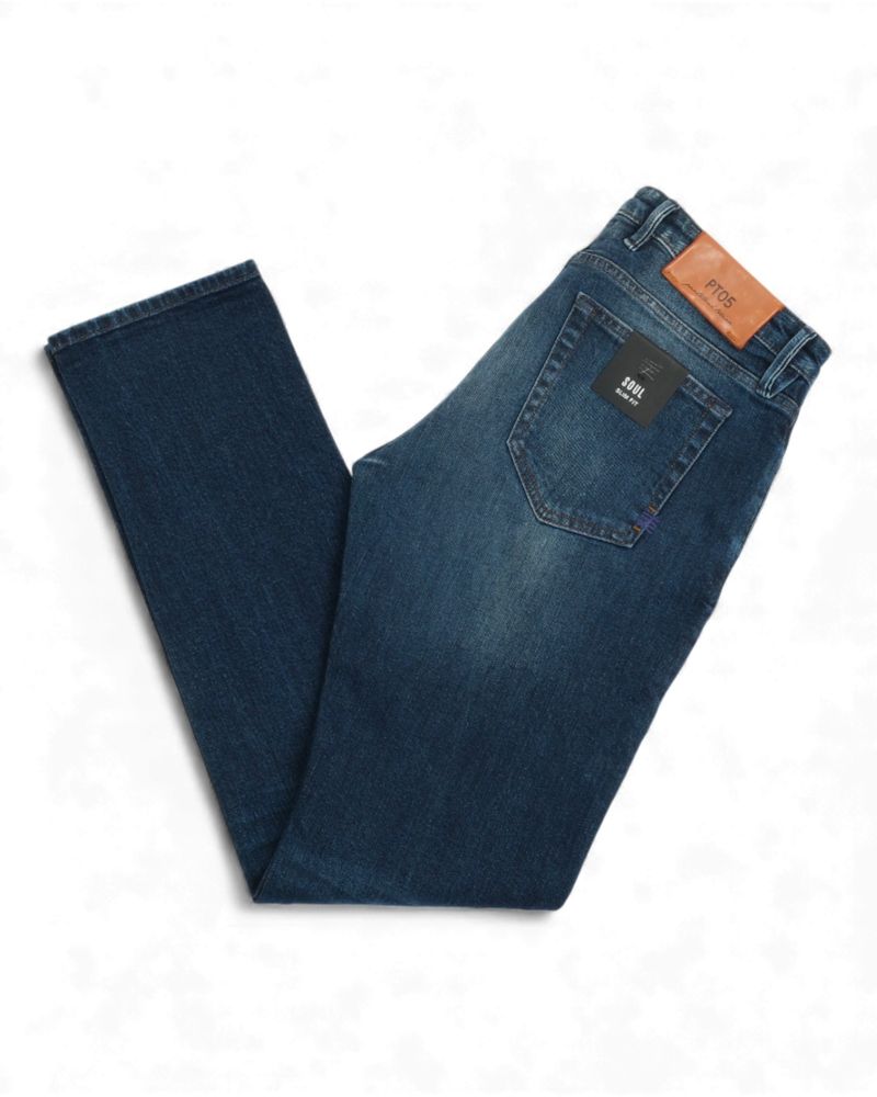 Dark Wash 5-Pocket Jeans