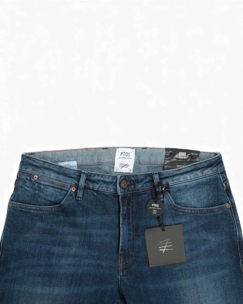 Dark Wash 5-Pocket Jeans
