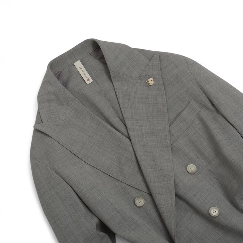 Light Grey Unlined DB. Suit