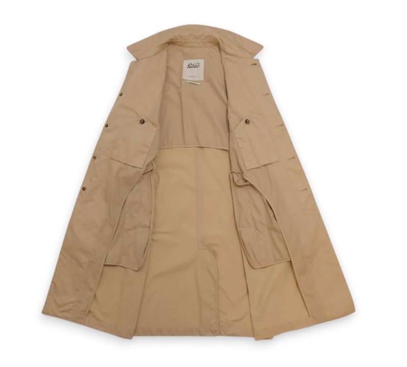 Beige Cotton Light Trench Coat