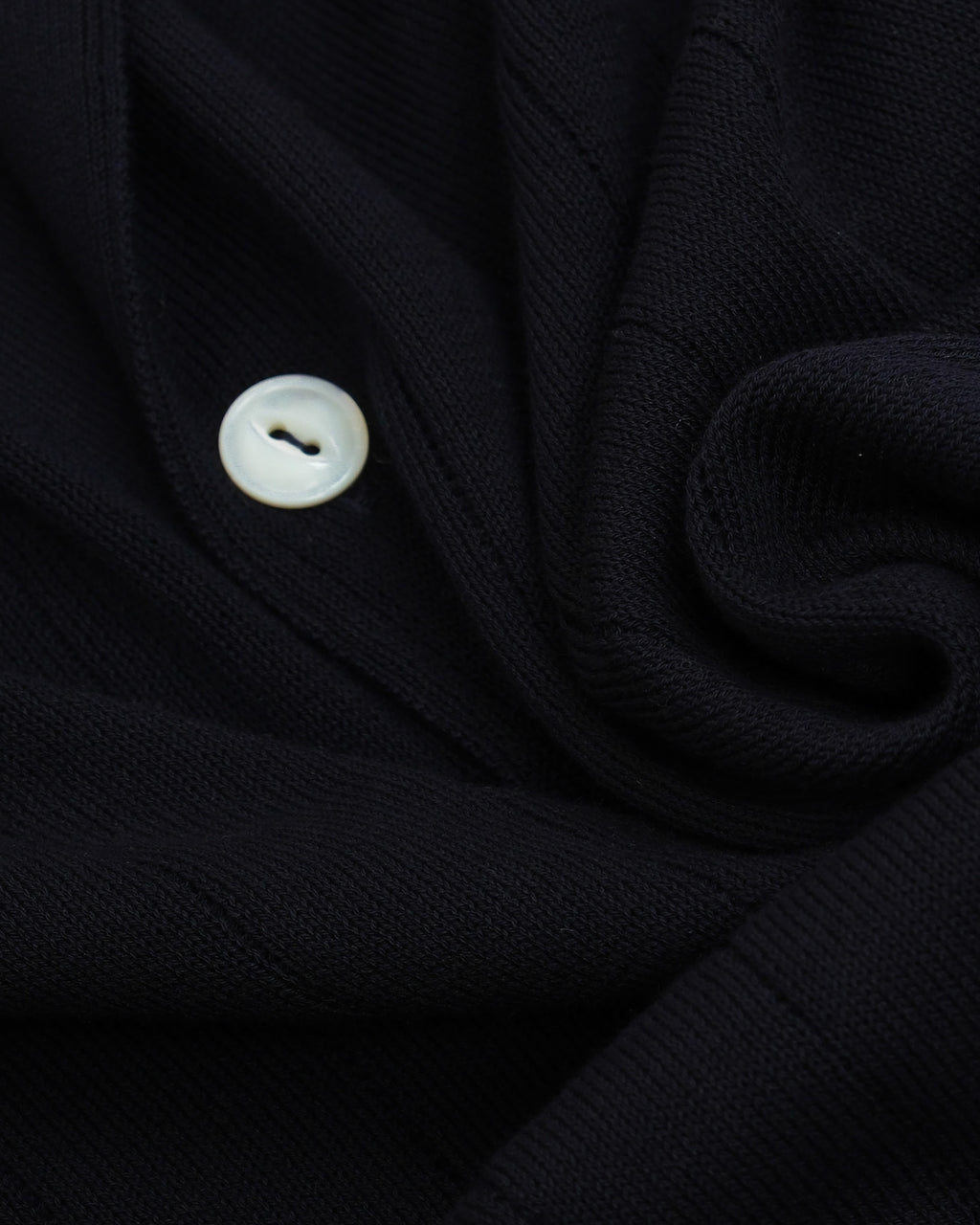 Navy Nonpareil "Collo Americano" LS Polo