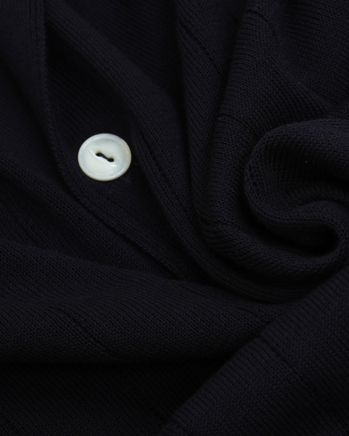 Navy Nonpareil "Collo Americano" LS Polo