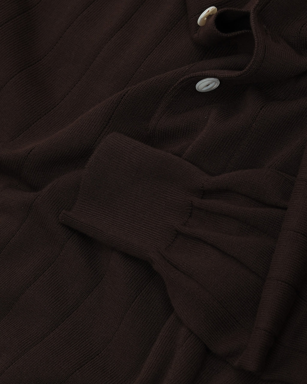 Ebano Nonpareil Collo Americano Long-Sleeve Polo