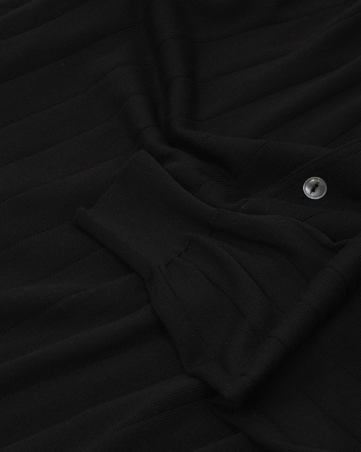 Nero Nonpareil Collo Americano Long-Sleeve Polo