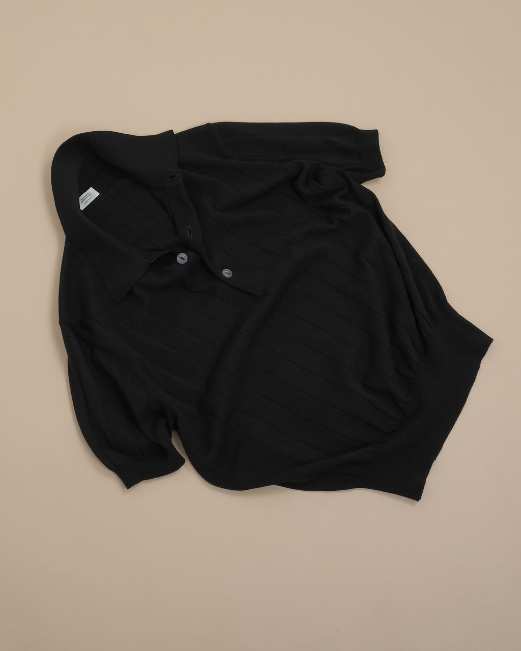 Nero Nonpareil Collo Americano Short-Sleeve Polo