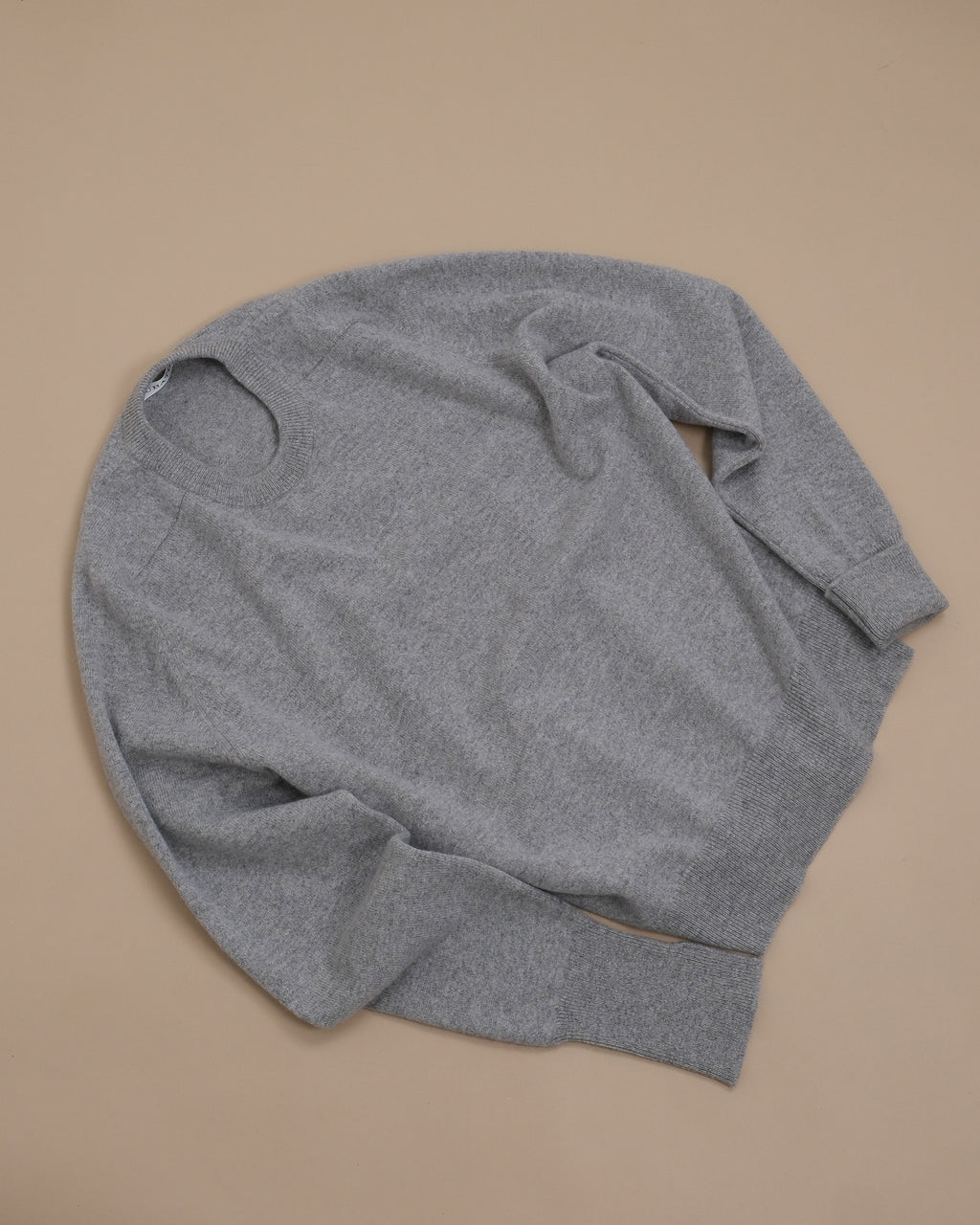 Stone Lambswool Standard Crewneck