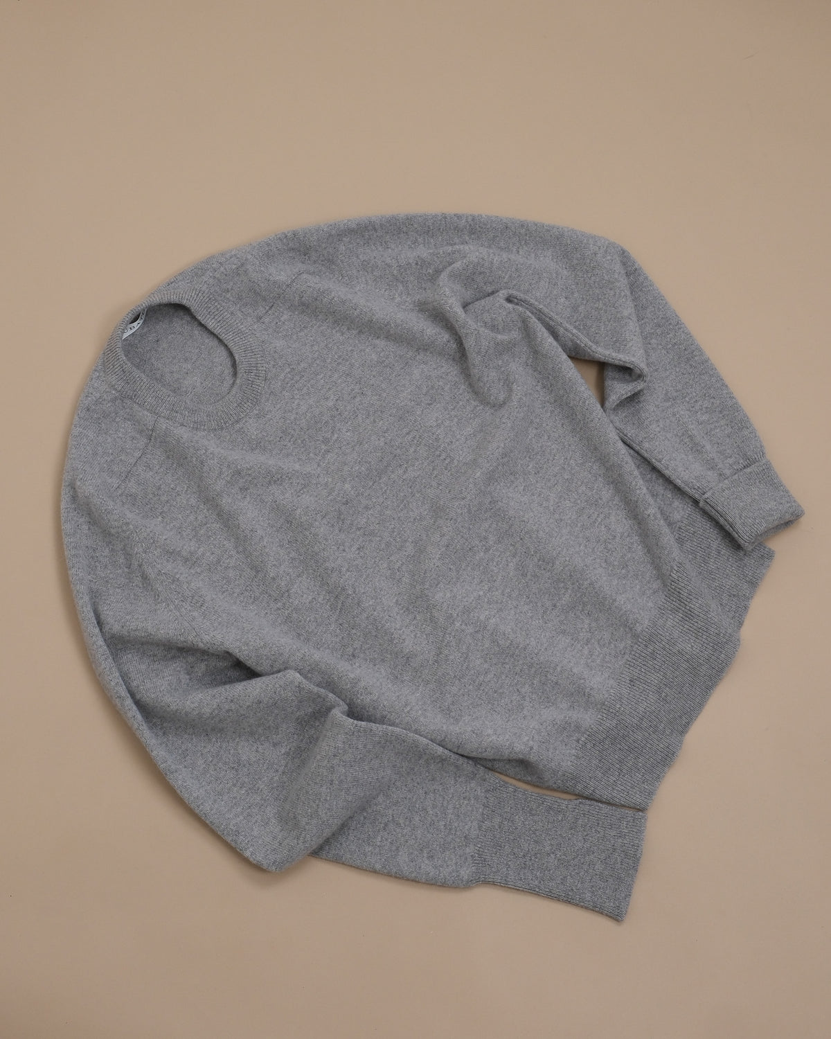 Stone Lambswool Standard Crewneck