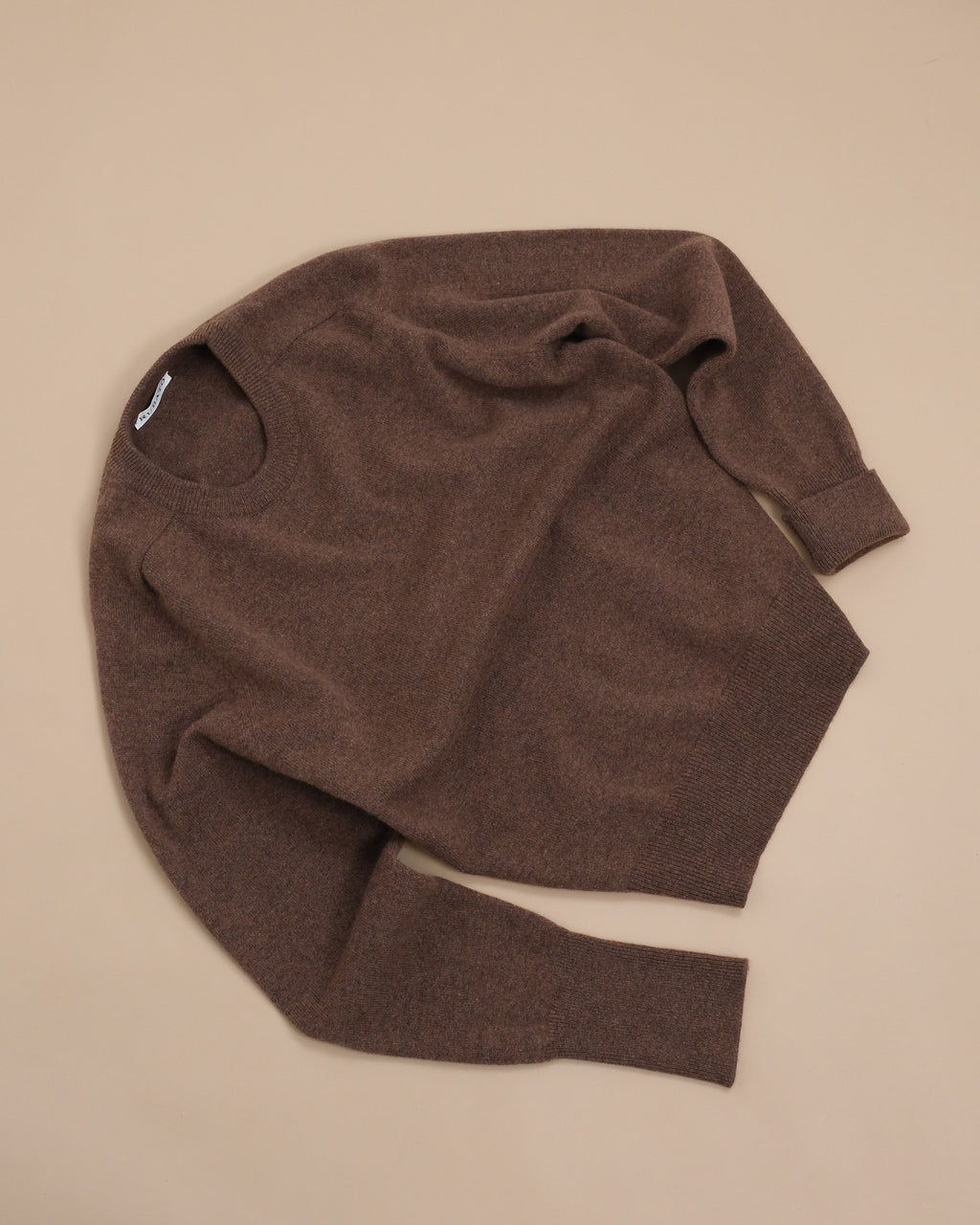 Tobacco Lambswool Standard Crewneck