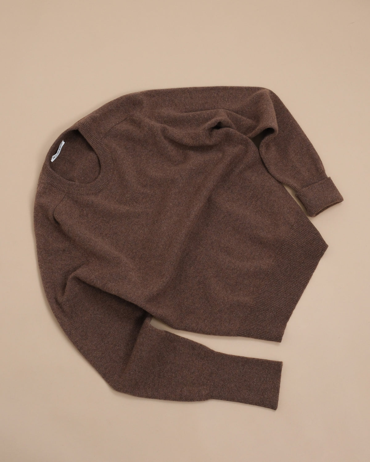 Tobacco Lambswool Standard Crewneck