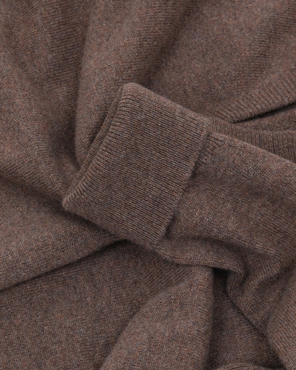 Tobacco Lambswool Standard V-Neck