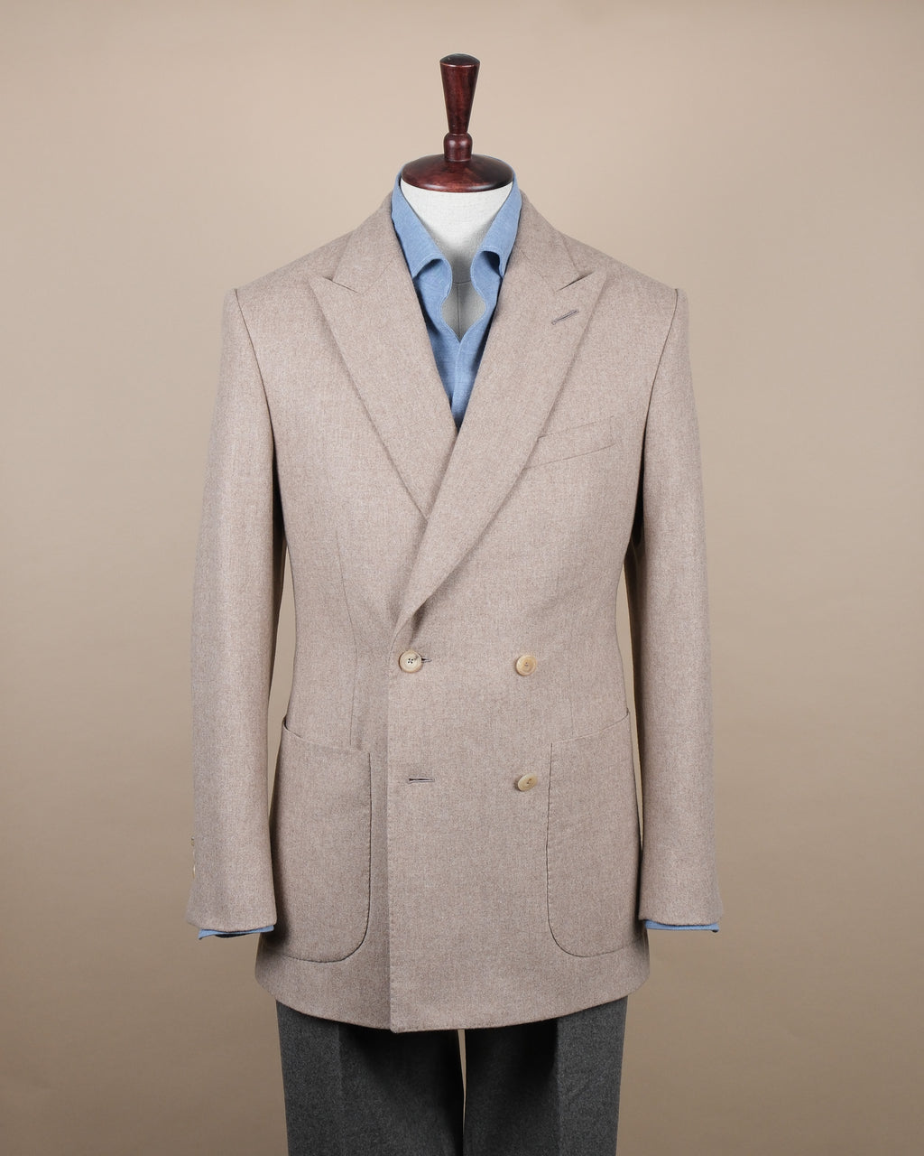 Beige DB. Woollen Flannel Sports Jacket