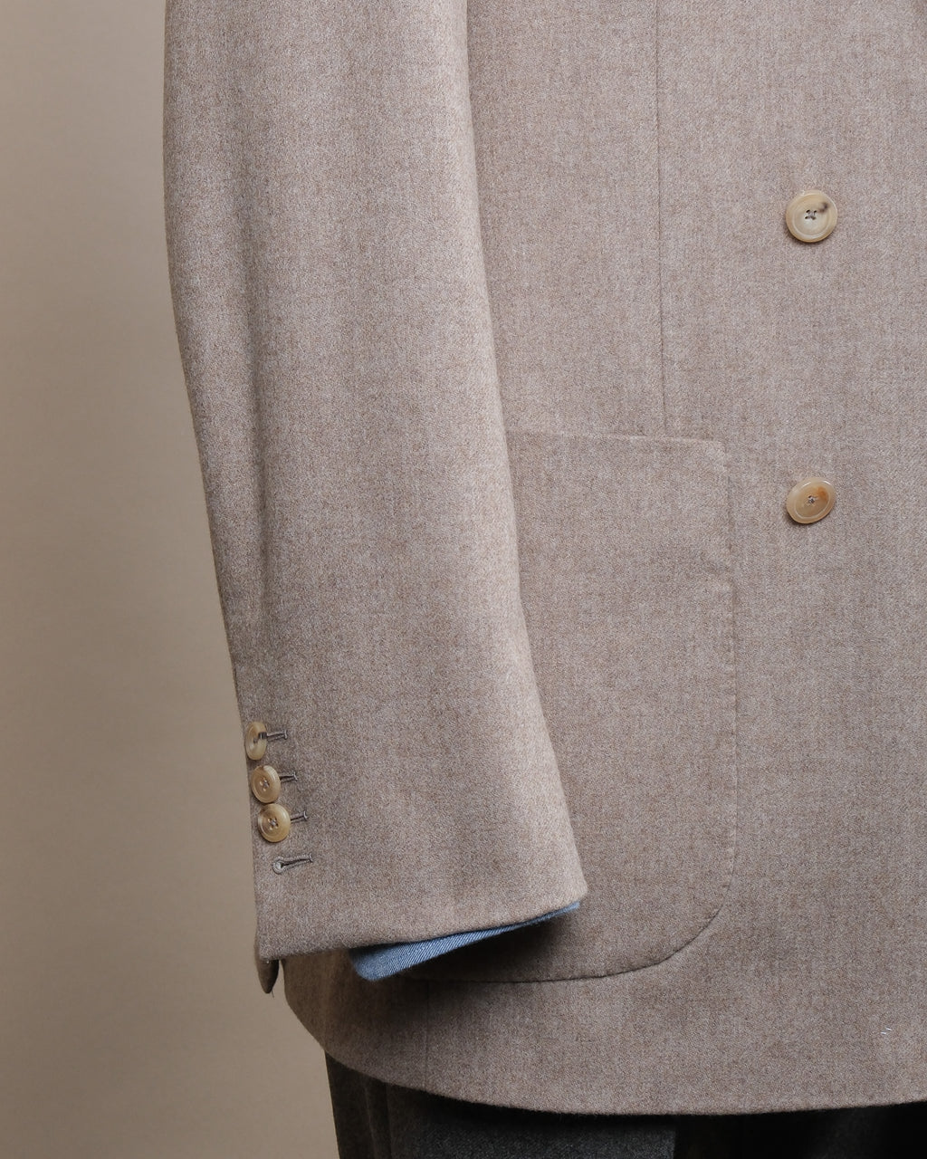 Beige DB. Woollen Flannel Sports Jacket