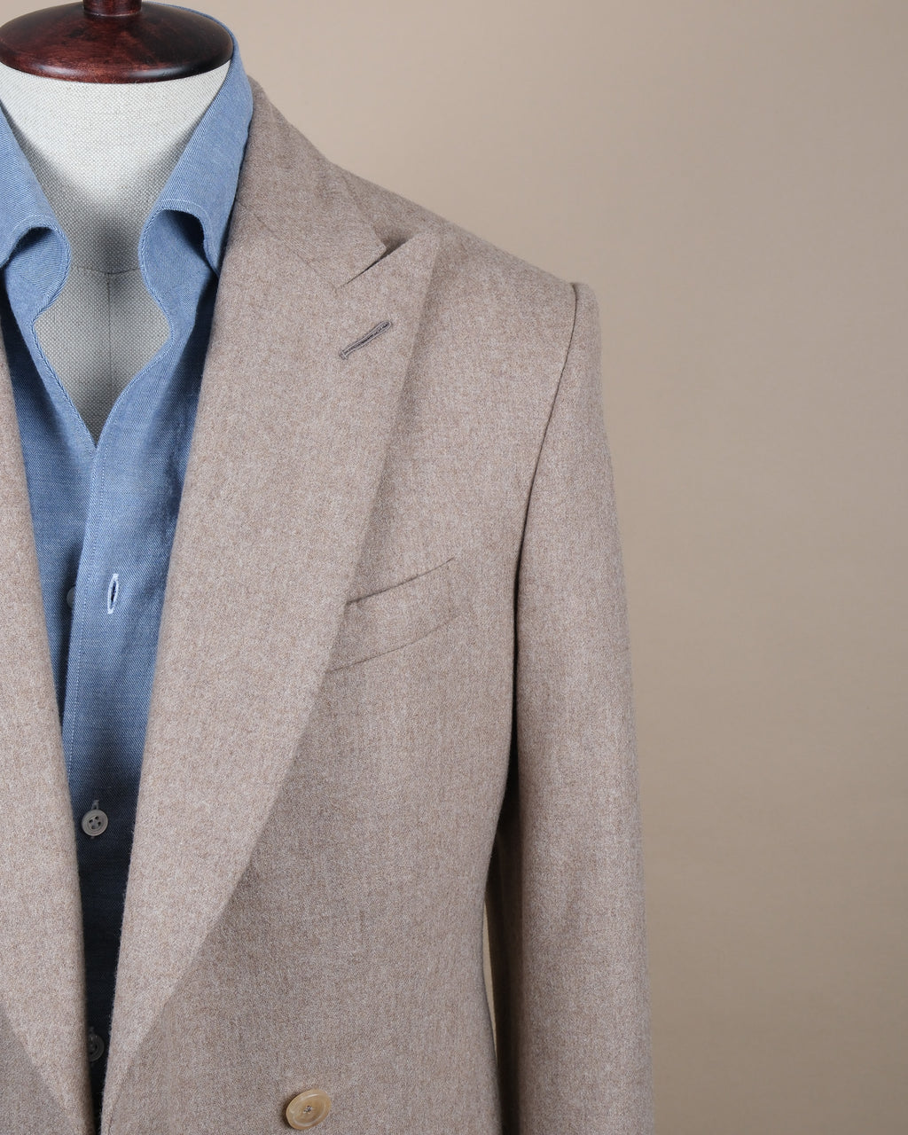 Beige DB. Woollen Flannel Sports Jacket