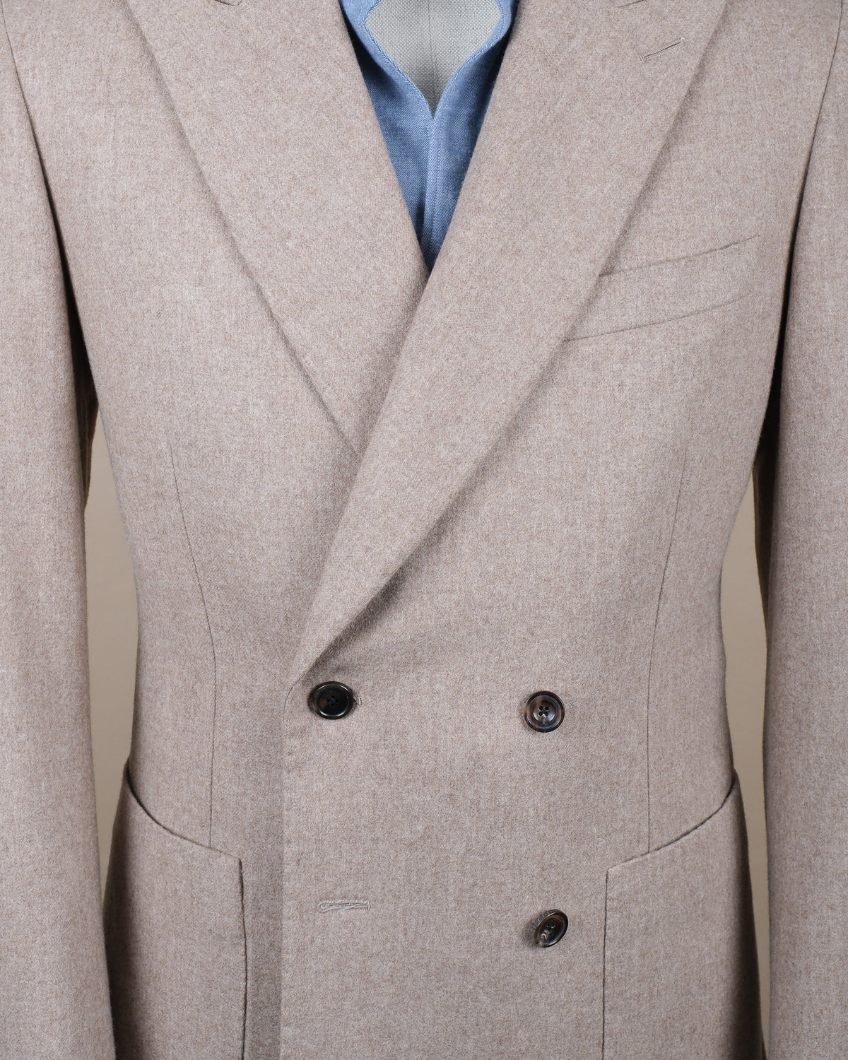 Beige DB. Woollen Flannel Sports Jacket