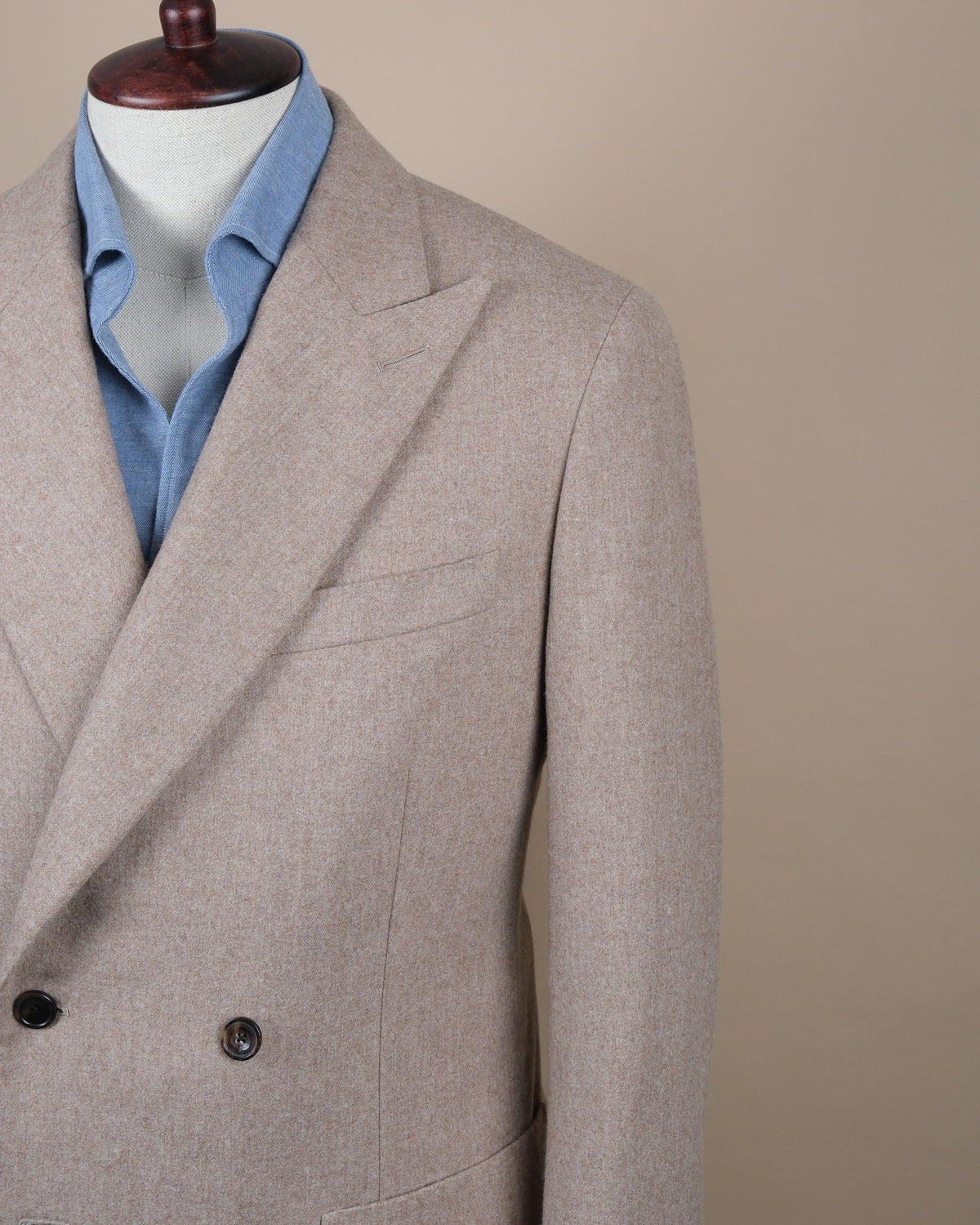 Beige DB. Woollen Flannel Sports Jacket