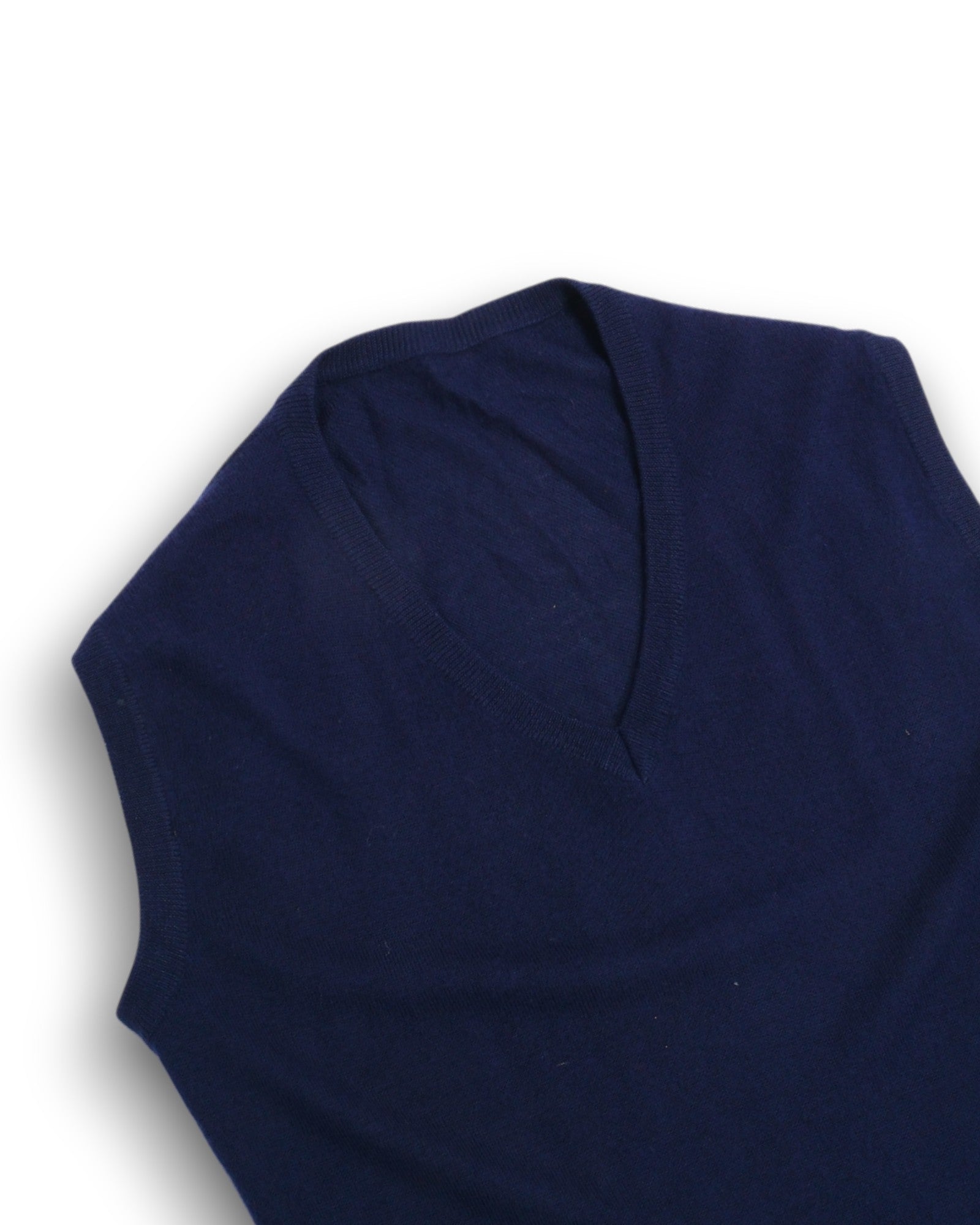 Navy Wool Sweater Vest