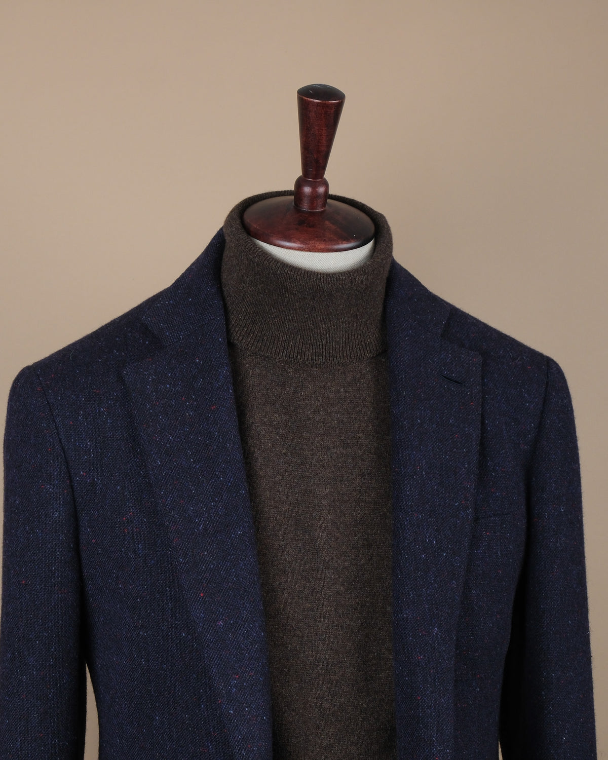 Navy Donegal Tweed Sports Jacket