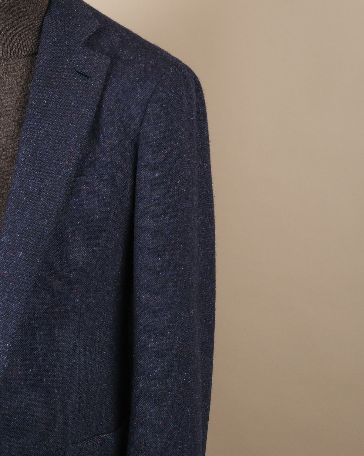 Navy Donegal Tweed Sports Jacket
