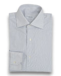 White/Blue Pinstripe Poplin Shirt