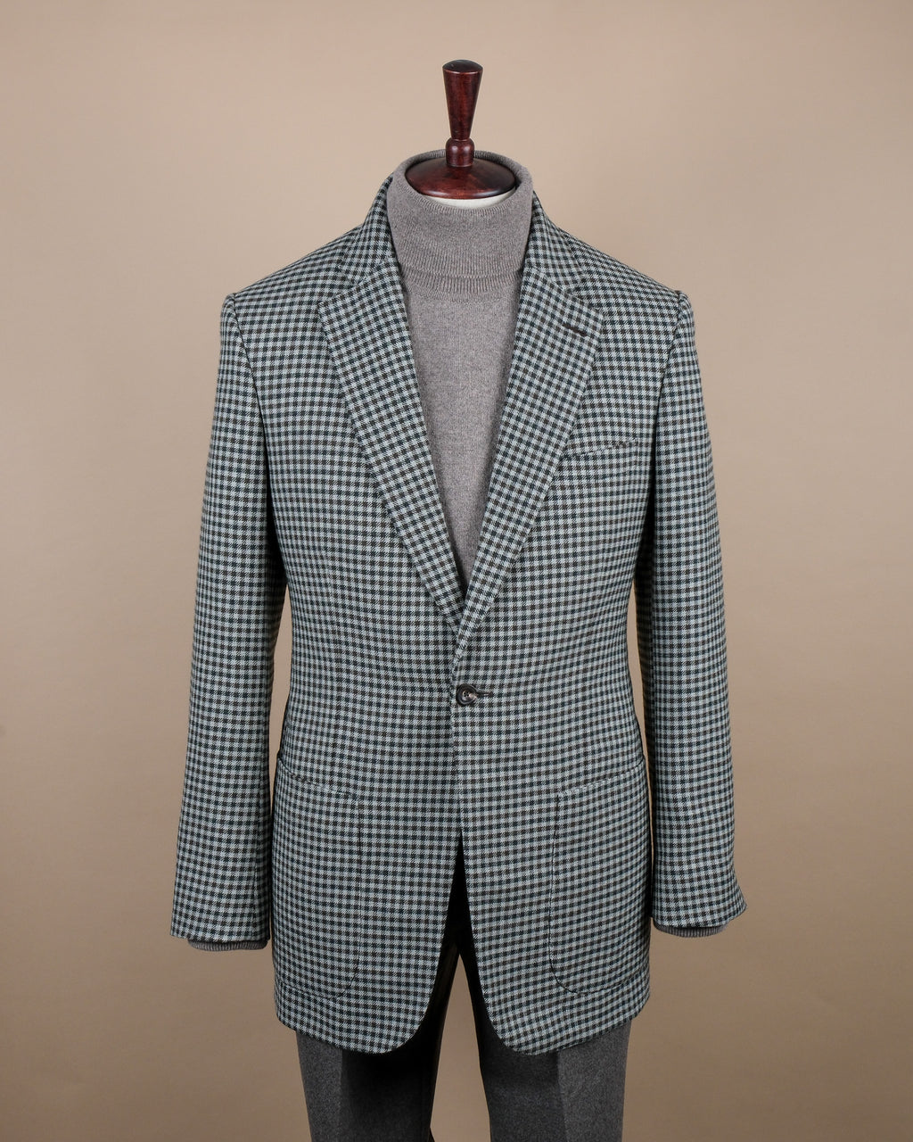 Grey & Brown Gunclub Sports Jacket