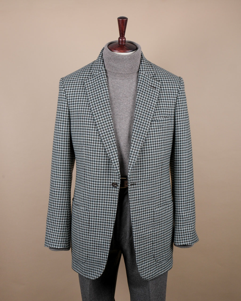Grey & Brown Gunclub Sports Jacket