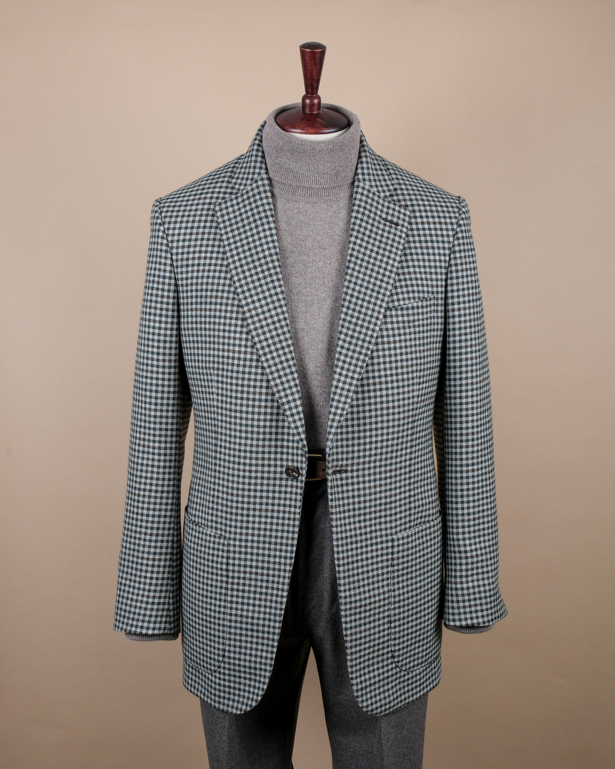 Grey & Brown Gunclub Sports Jacket