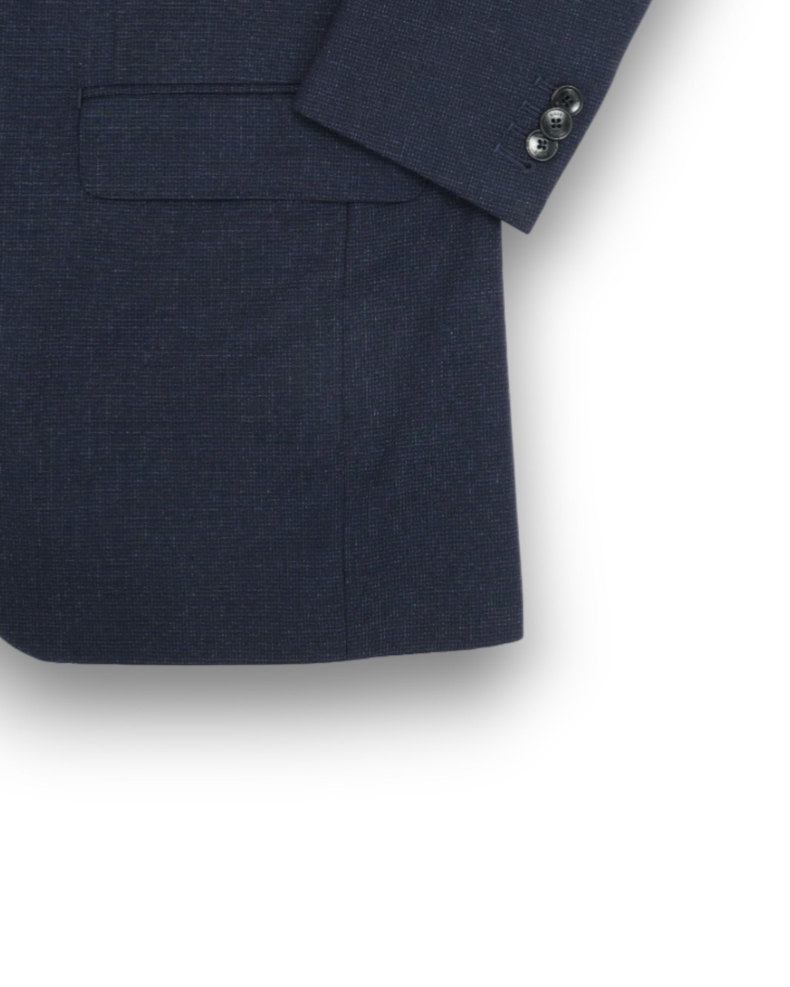 Dark Blue Mini Check 2-Piece Suit