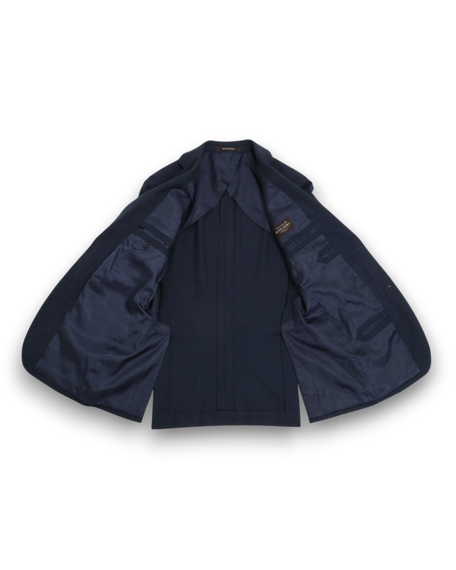 Dark Blue Mini Check 2-Piece Suit